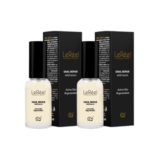 2 броя SNAIL REPAIR relief serum - регенериращ серум за лице и шия, подобрява вида и текстурата на кожата LeRѐel, 30 мл.
