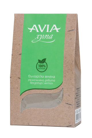 AVIA 100% натурална БЪЛГАРСКА зелена хума на прах.