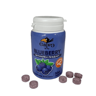 Blueberry (Черни боровинки) + Витамин C, Ga-Ga, 100 таблетки