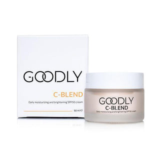 C-BLEND озаряващ и хидратиращ слънцезащитен дневен крем SPF50, GOODLY, 50 ml