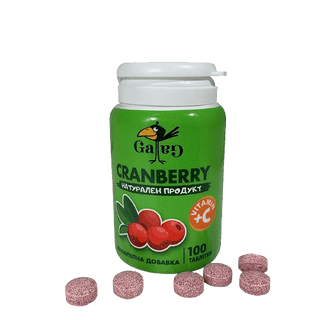 Granberry (Червени Боровинки) + Витамин C, Ga-Ga, 100 таблетки