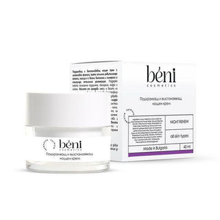 NIGHT RENEW подхранващ и възстановяващ нощен крем bѐni, 40 мл.
