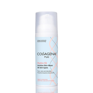 Маска Hydra IQ хидратираща смарт маска за лице, шия и деколте, COLLAGENA Pure, 50 ml