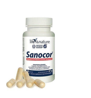 SANOCOR - подпомага костната плътност, 30 капсули