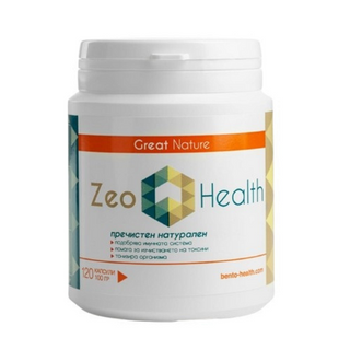 Zeo Health — натурален, пречистен и активиран природен минерал от Родопите Bento Health, 120 капсули