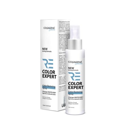 REcolor EXPERT NEW Strong Formula спрей за възвръщане естествения цвят на побелелите коси COLLAGENA Solution, 125 ml.