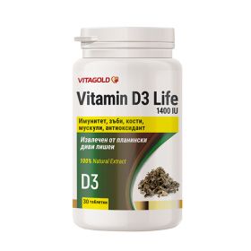 Витамин D3 Life,1400 IU, 30 таблетки