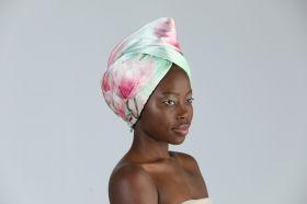 Луксозна сатенена кърпа за коса La Cocona Magnolia